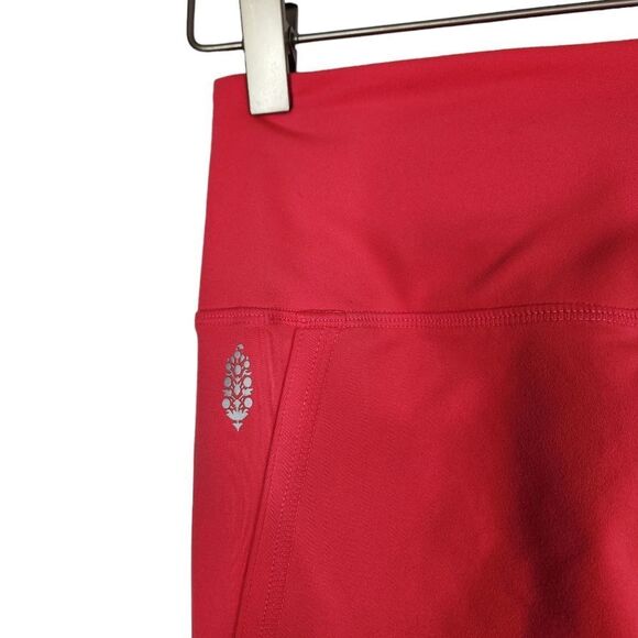 FREE PEOPLE Movement Pants Womens Small Coral Pink Hi-Rise 3/4 Infinity Leggings - Picture 6 of 10